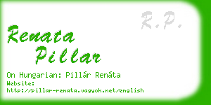 renata pillar business card